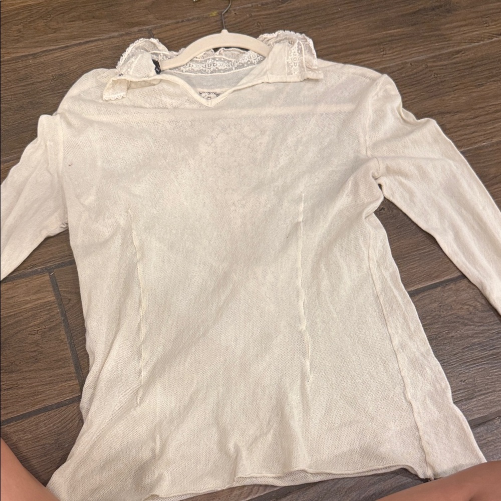 Ralph Lauren Cream Lace Women's Blouse